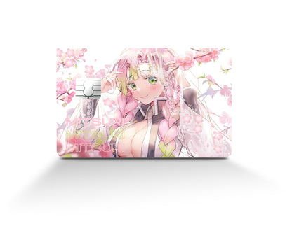 Anime Town Creations Credit Card Demon Slayer Mitsuri Kanroji Love Hashira Full Skins - Anime Demon Slayer Credit Card Skin