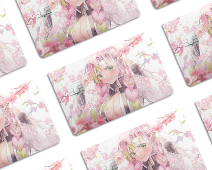 Anime Town Creations Credit Card Demon Slayer Mitsuri Kanroji Love Hashira Window Skins - Anime Demon Slayer Credit Card Skin