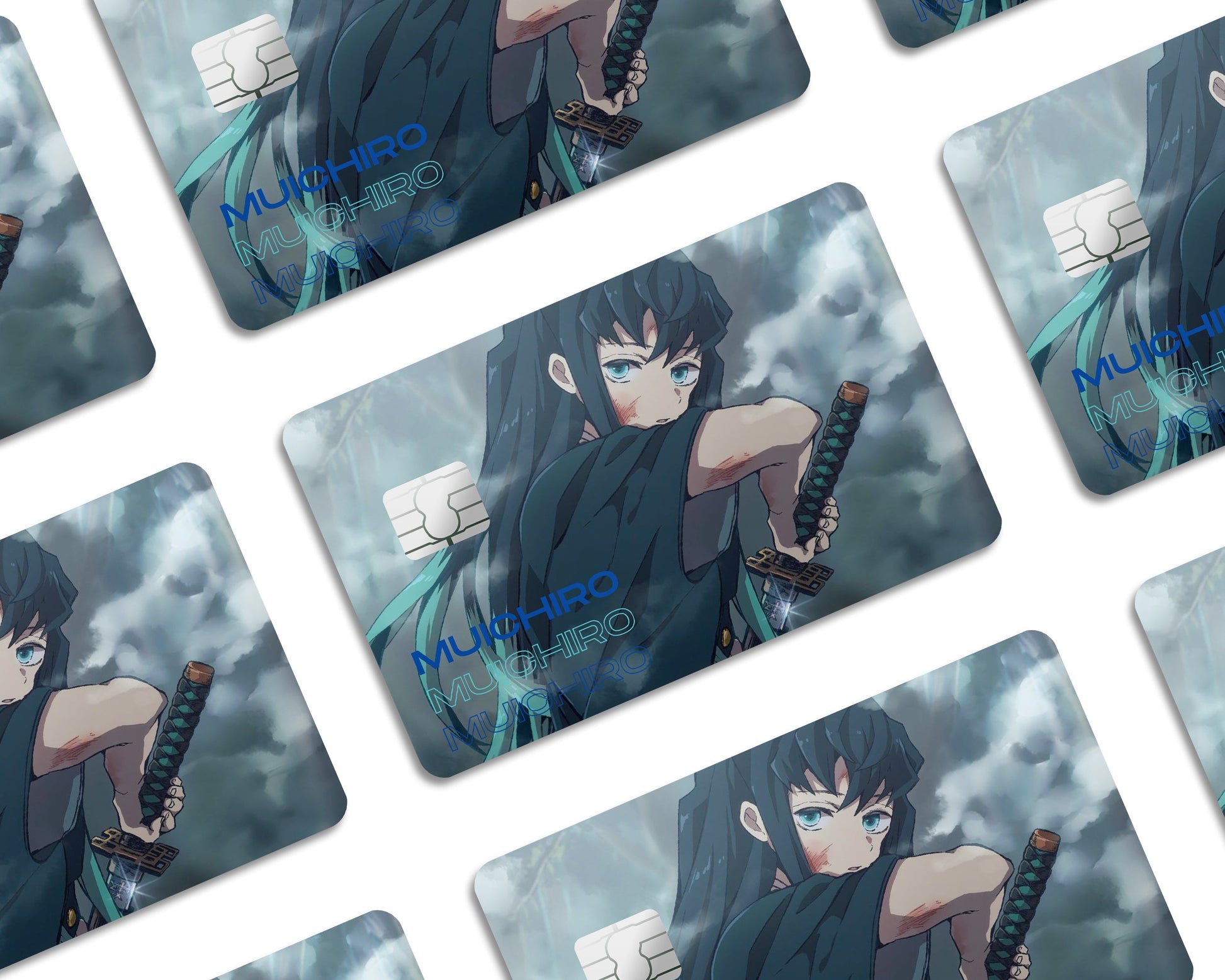 Anime Town Creations Credit Card Demon Slayer Muichiro Tokito Mist Hashira Window Skins - Anime Demon Slayer Credit Card Skin
