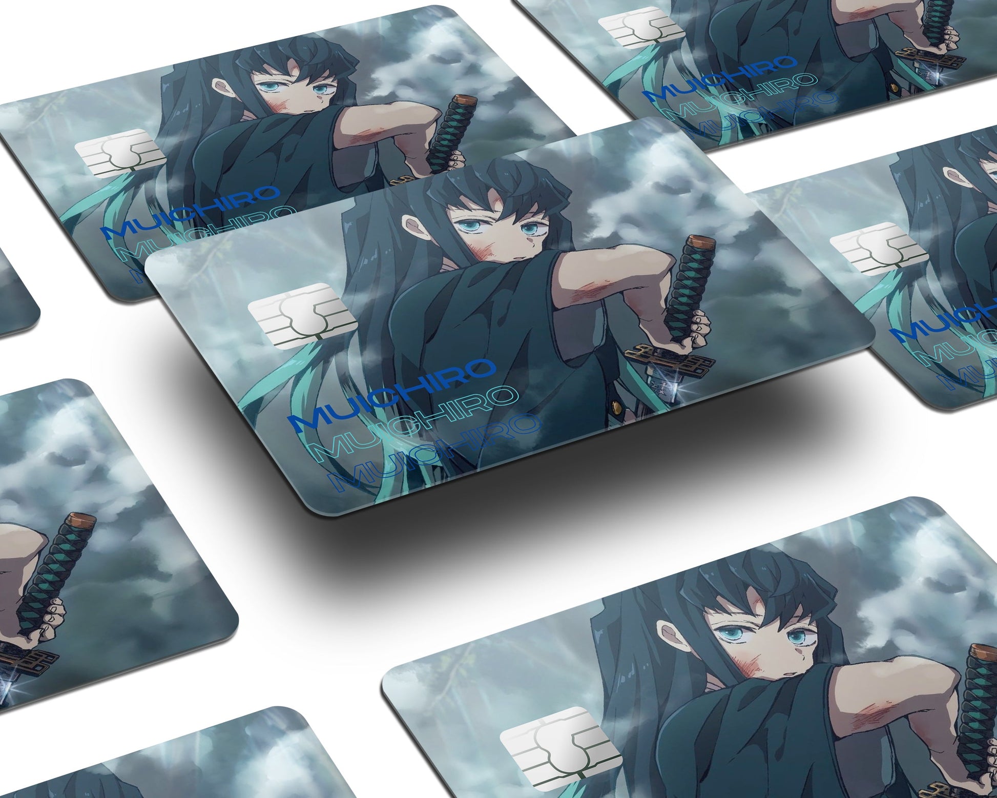 Anime Town Creations Credit Card Demon Slayer Muichiro Tokito Mist Hashira Window Skins - Anime Demon Slayer Credit Card Skin