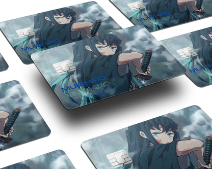 Anime Town Creations Credit Card Demon Slayer Muichiro Tokito Mist Hashira Window Skins - Anime Demon Slayer Credit Card Skin