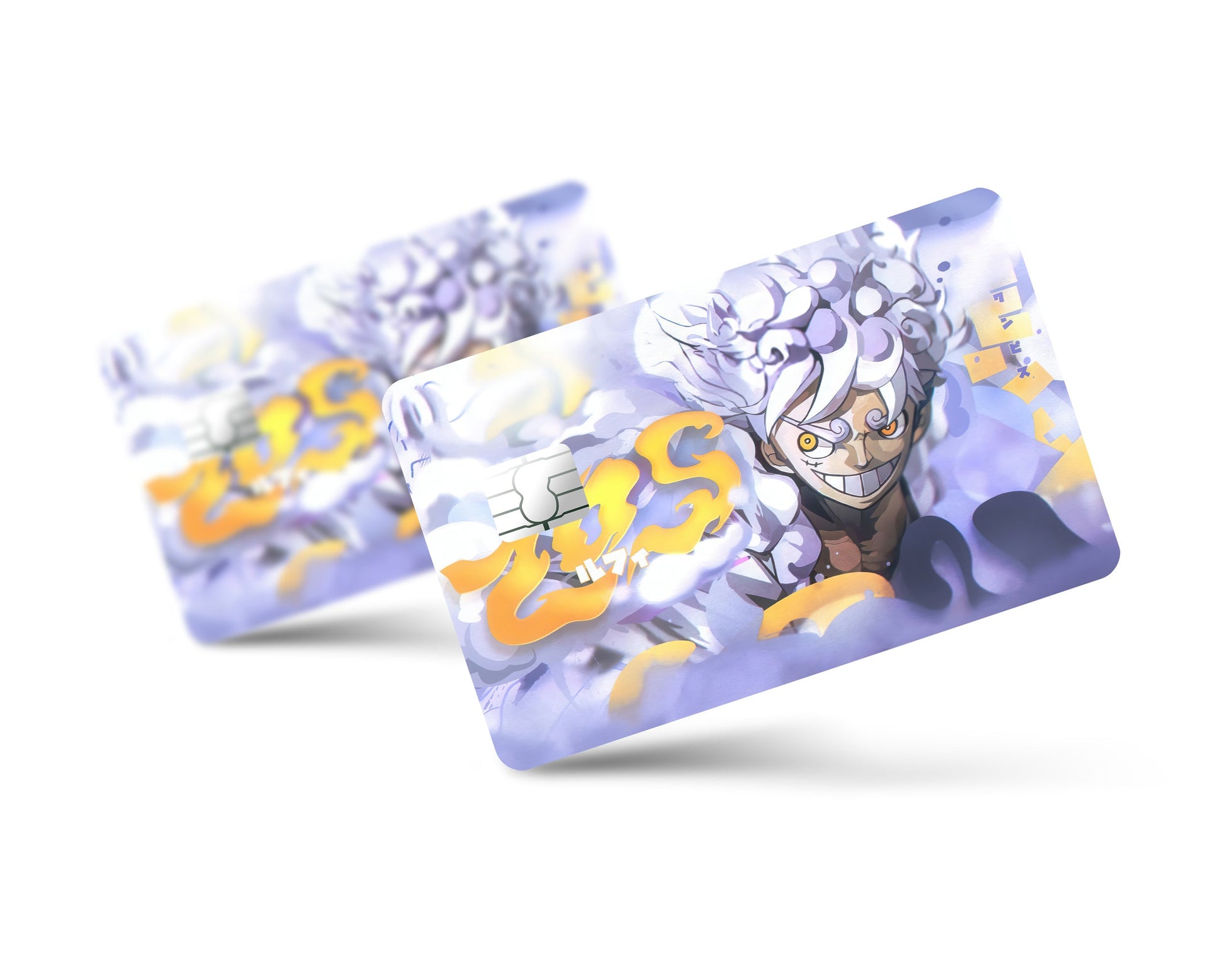 full skin gear One Piece Luffy Gear 5 White Credit Card Credit Card Skin – Anime Town Creations