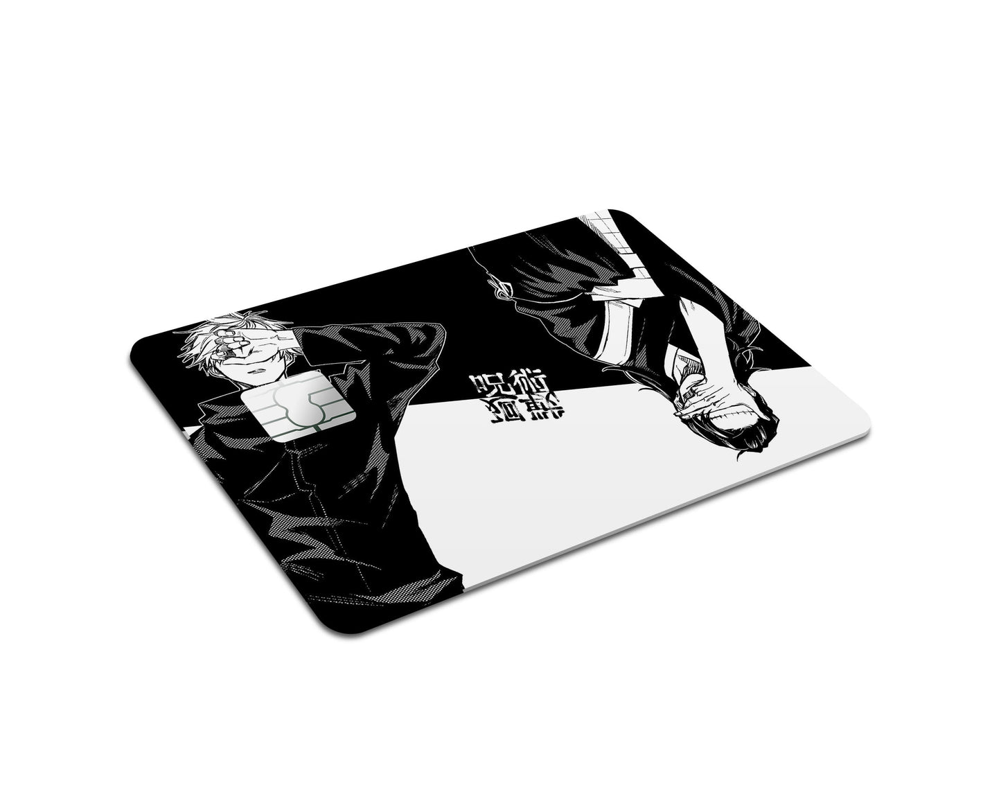 Anime Town Creations Credit Card Jujutsu Kaisen Gojo & Geto Black White Full Skins - Anime Jujutsu Kaisen Credit Card Skin