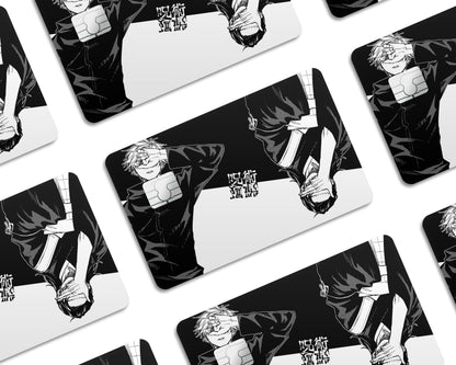 Anime Town Creations Credit Card Jujutsu Kaisen Gojo & Geto Black White Window Skins - Anime Jujutsu Kaisen Credit Card Skin