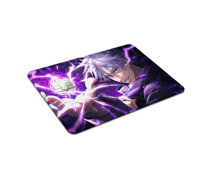 Anime Town Creations Credit Card Jujutsu Kaisen Satoru Gojo Purple Artistic Full Skins - Anime Jujutsu Kaisen Credit Card Skin