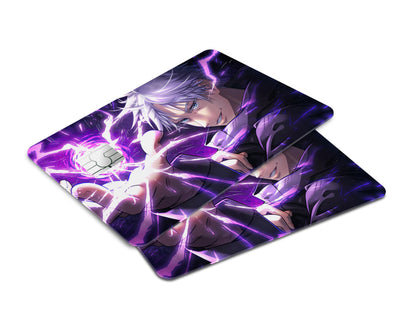 Anime Town Creations Credit Card Jujutsu Kaisen Satoru Gojo Purple Artistic Window Skins - Anime Jujutsu Kaisen Credit Card Skin