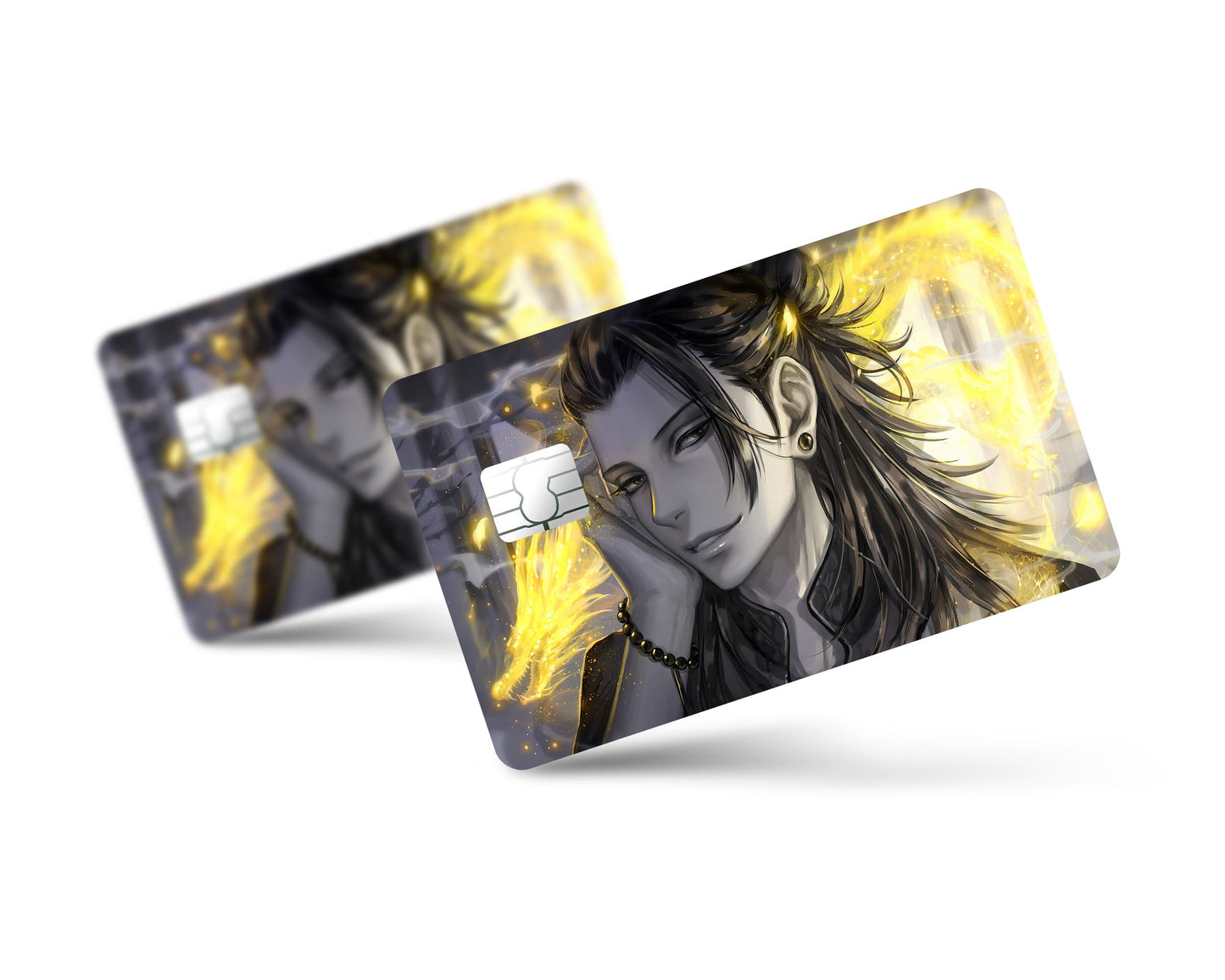 Anime Town Creations Credit Card Jujutsu Kaisen Suguru Geto Black Gold Full Skins - Anime Jujutsu Kaisen Credit Card Skin