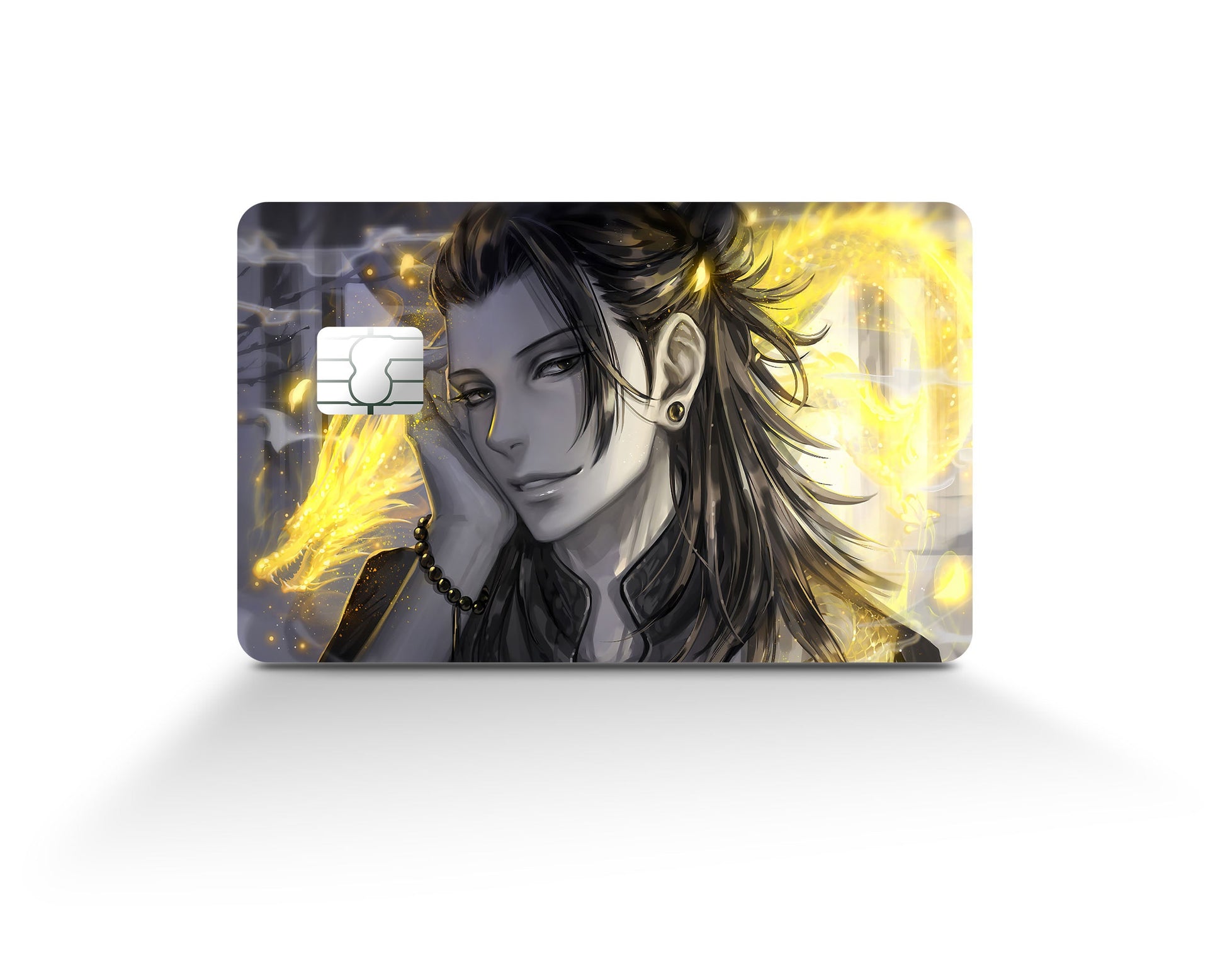 Anime Town Creations Credit Card Jujutsu Kaisen Suguru Geto Black Gold Full Skins - Anime Jujutsu Kaisen Credit Card Skin