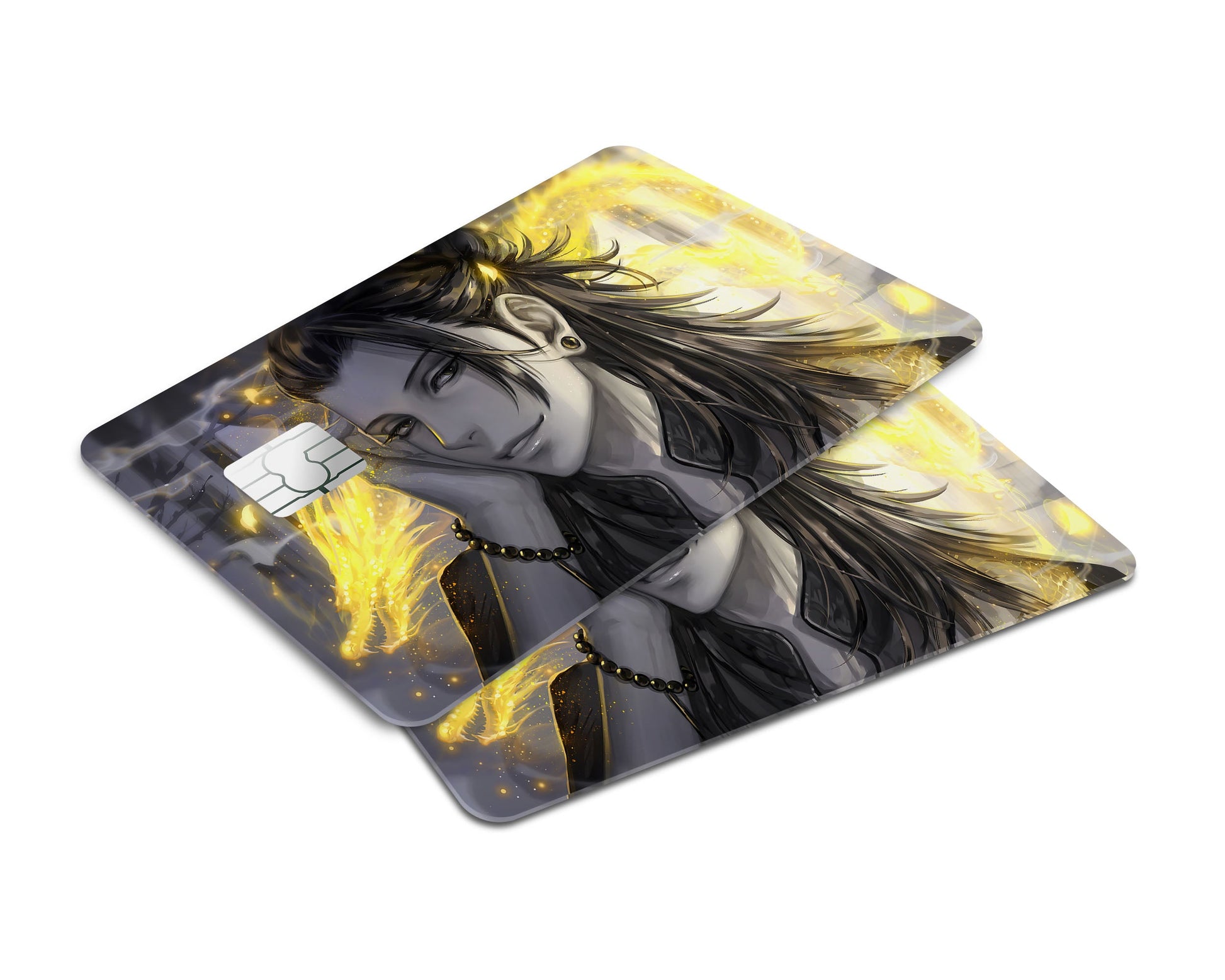 Anime Town Creations Credit Card Jujutsu Kaisen Suguru Geto Black Gold Window Skins - Anime Jujutsu Kaisen Credit Card Skin