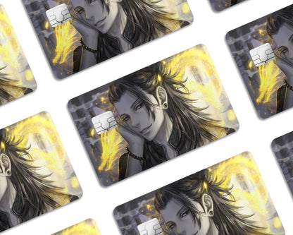 Anime Town Creations Credit Card Jujutsu Kaisen Suguru Geto Black Gold Window Skins - Anime Jujutsu Kaisen Credit Card Skin