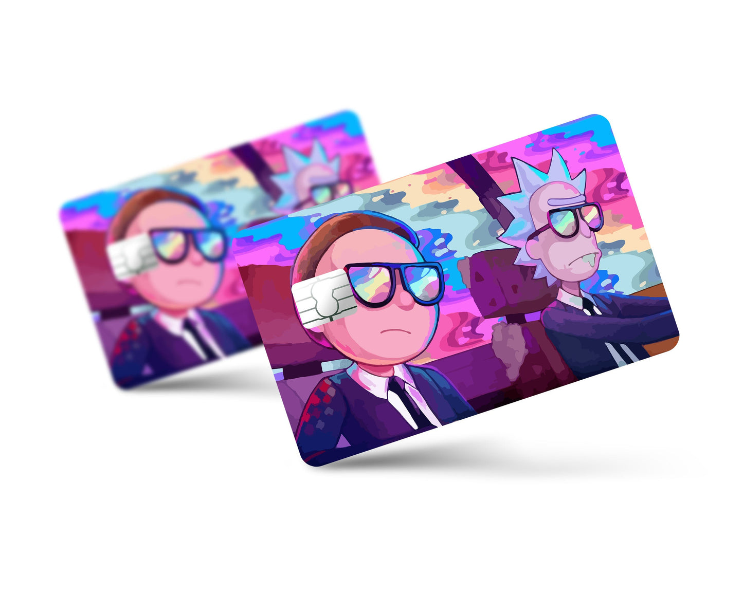 Anime Town Creations Credit Card Agents Rick and Morty Full Skins - Anime Rick and Morty Credit Card Skin