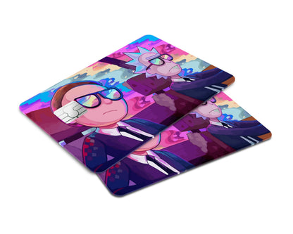 Anime Town Creations Credit Card Agents Rick and Morty Window Skins - Anime Rick and Morty Credit Card Skin