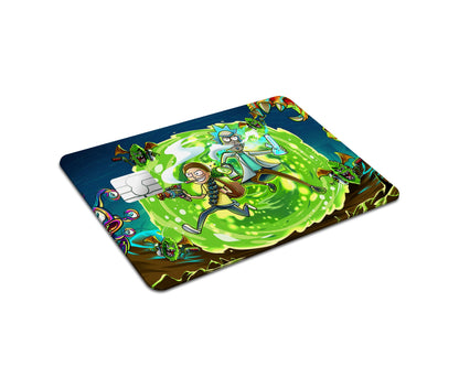 Anime Town Creations Credit Card Rick and Morty Portal Time Full Skins - Anime Rick and Morty Credit Card Skin