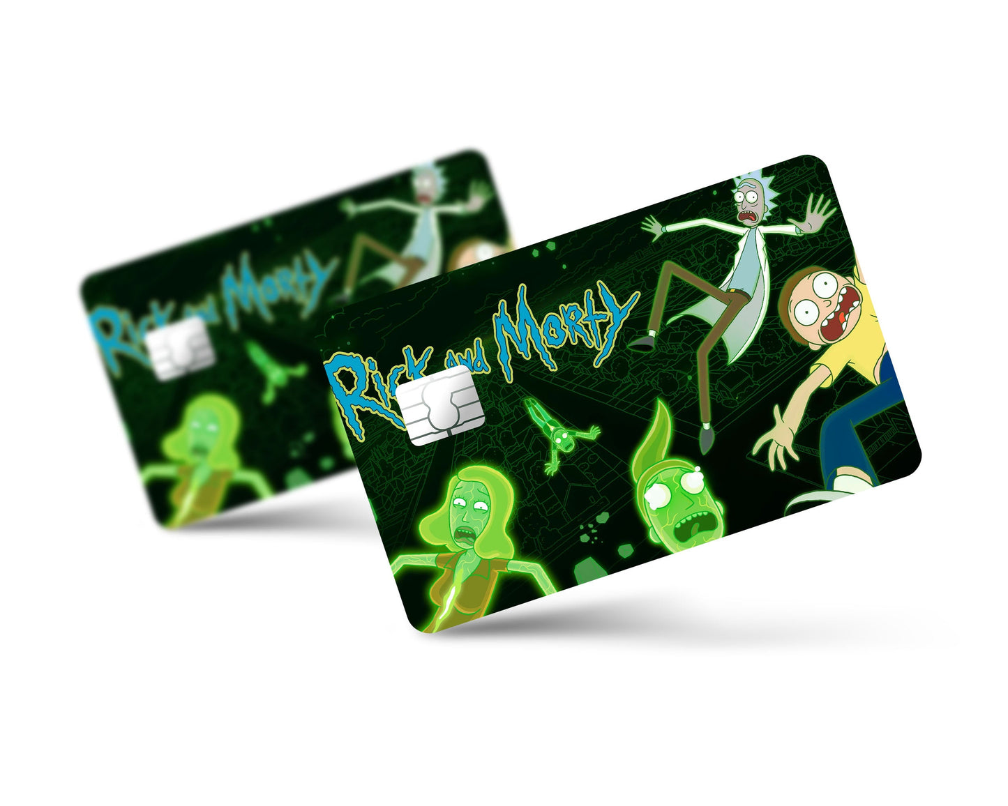 Anime Town Creations Credit Card Rick and Morty Intro Full Skins - Anime Rick and Morty Credit Card Skin