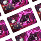 Anime Town Creations Credit Card Rick and Morty Space Travel Purple Window Skins - Anime Rick and Morty Credit Card Skin