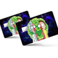 Anime Town Creations Credit Card Rick and Morty Portal Split Full Skins - Anime Rick and Morty Credit Card Skin