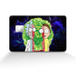 Anime Town Creations Credit Card Rick and Morty Portal Split Full Skins - Anime Rick and Morty Credit Card Skin