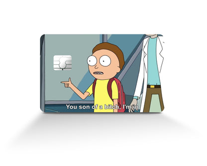 Anime Town Creations Credit Card Morty You Son of a B Full Skins - Anime Rick and Morty Credit Card Skin