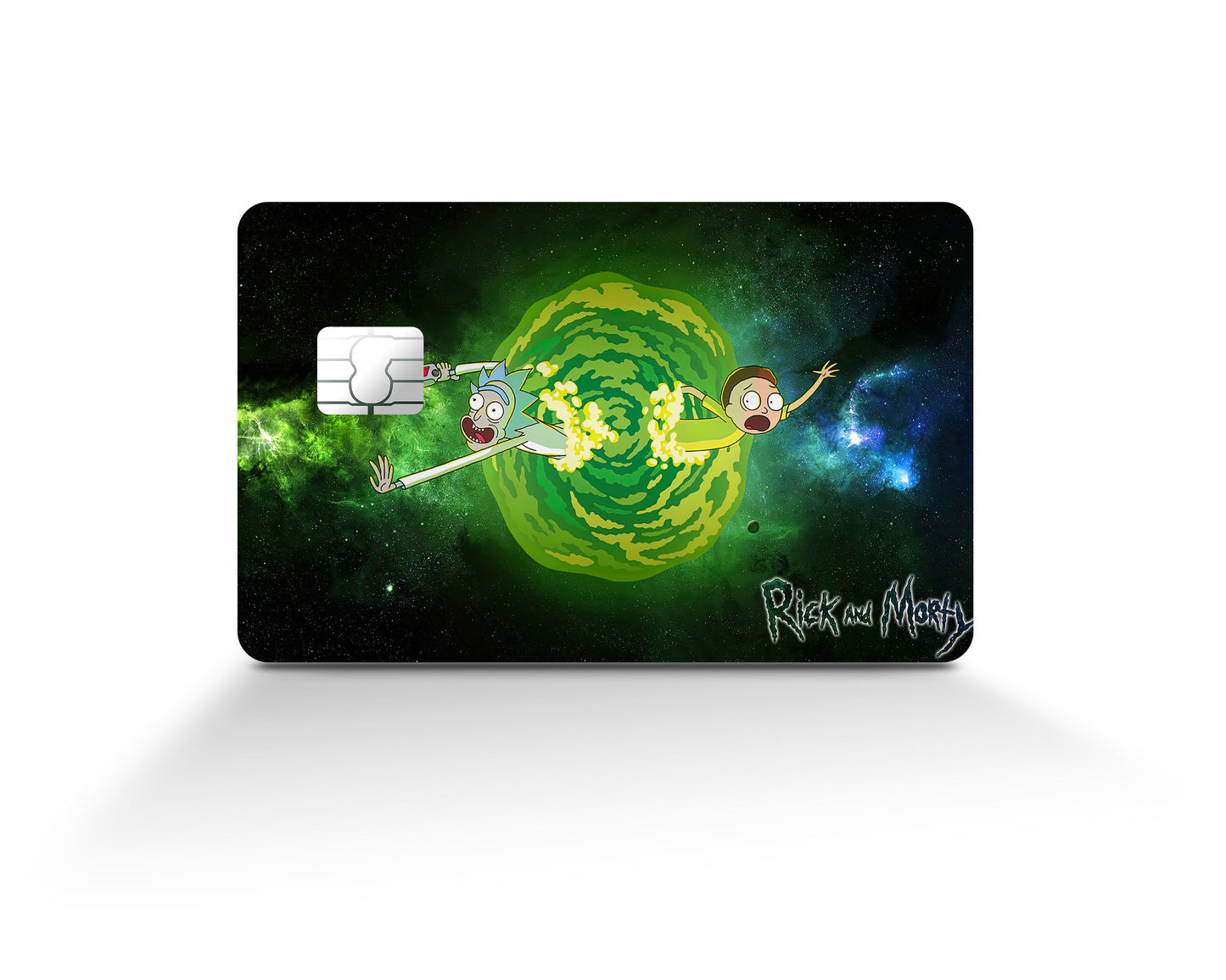 Anime Town Creations Credit Card Rick and Morty Portal Gun Full Skins - Anime Rick and Morty Credit Card Skin