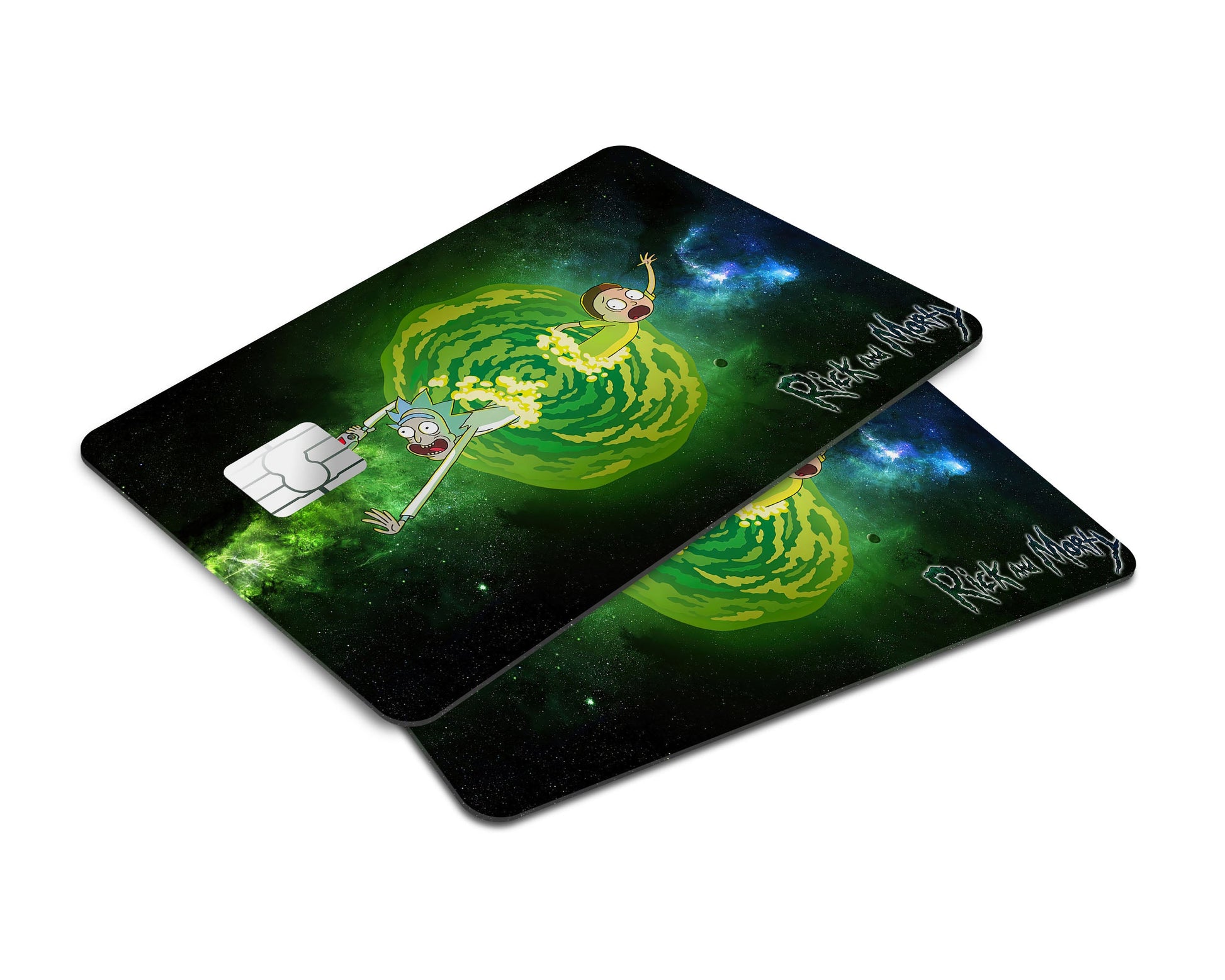 Anime Town Creations Credit Card Rick and Morty Portal Gun Window Skins - Anime Rick and Morty Credit Card Skin