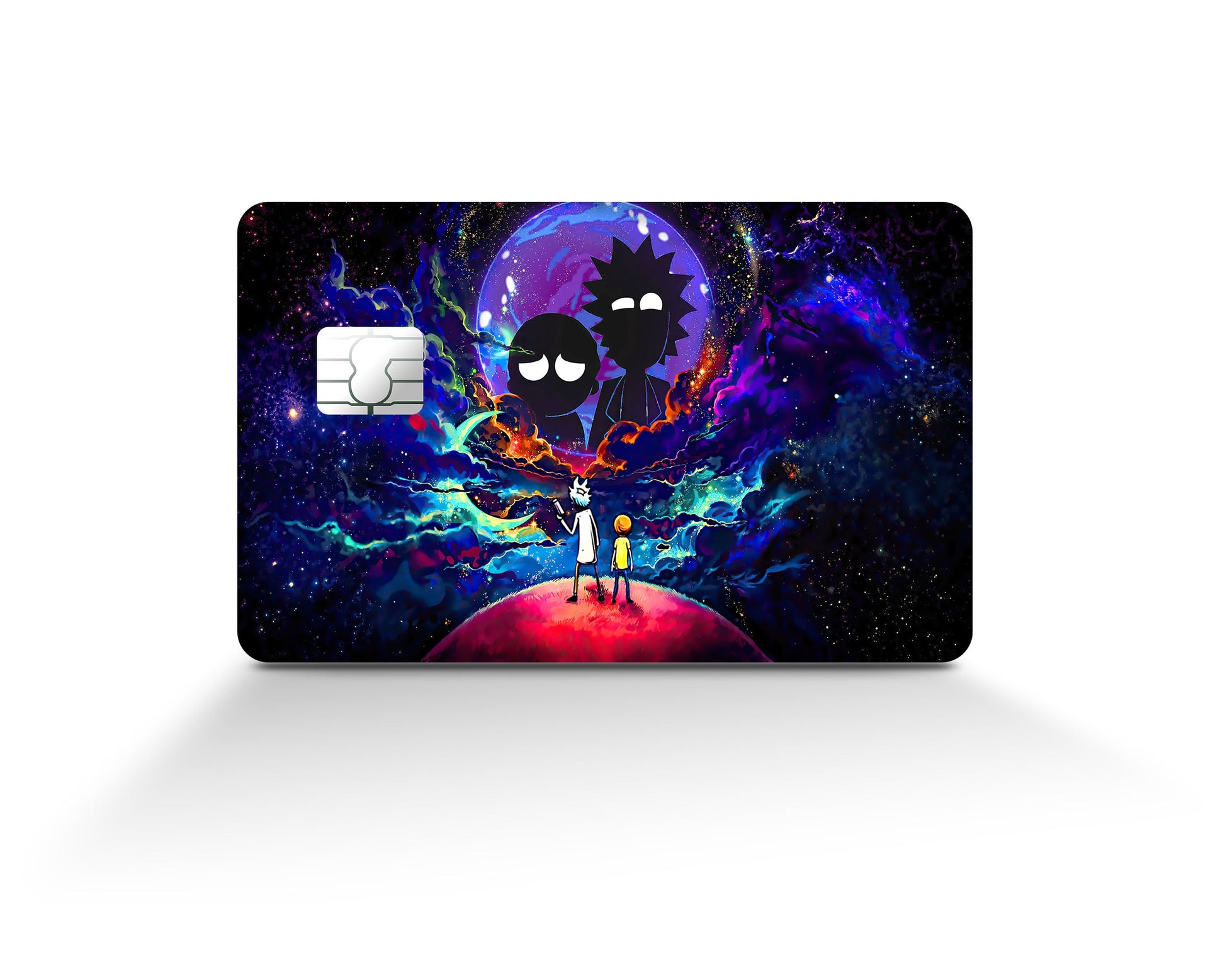 Anime Town Creations Credit Card Rick and Morty Space Exploration Full Skins - Anime Rick and Morty Credit Card Skin