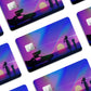 Anime Town Creations Holographic Credit Card Rick and Morty Back to Time Travel Window Skins - Anime Rick and Morty Holographic Credit Card Skin