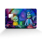 Anime Town Creations Holographic Credit Card Rick and Morty Spaceship Full Skins - Anime Rick and Morty Holographic Credit Card Skin