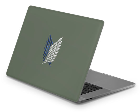 Apple MacBook Attack On Titan Survey Corps Green Minimalistic Pro 16" (A2141) Skins - Anime Attack on Titan Skin