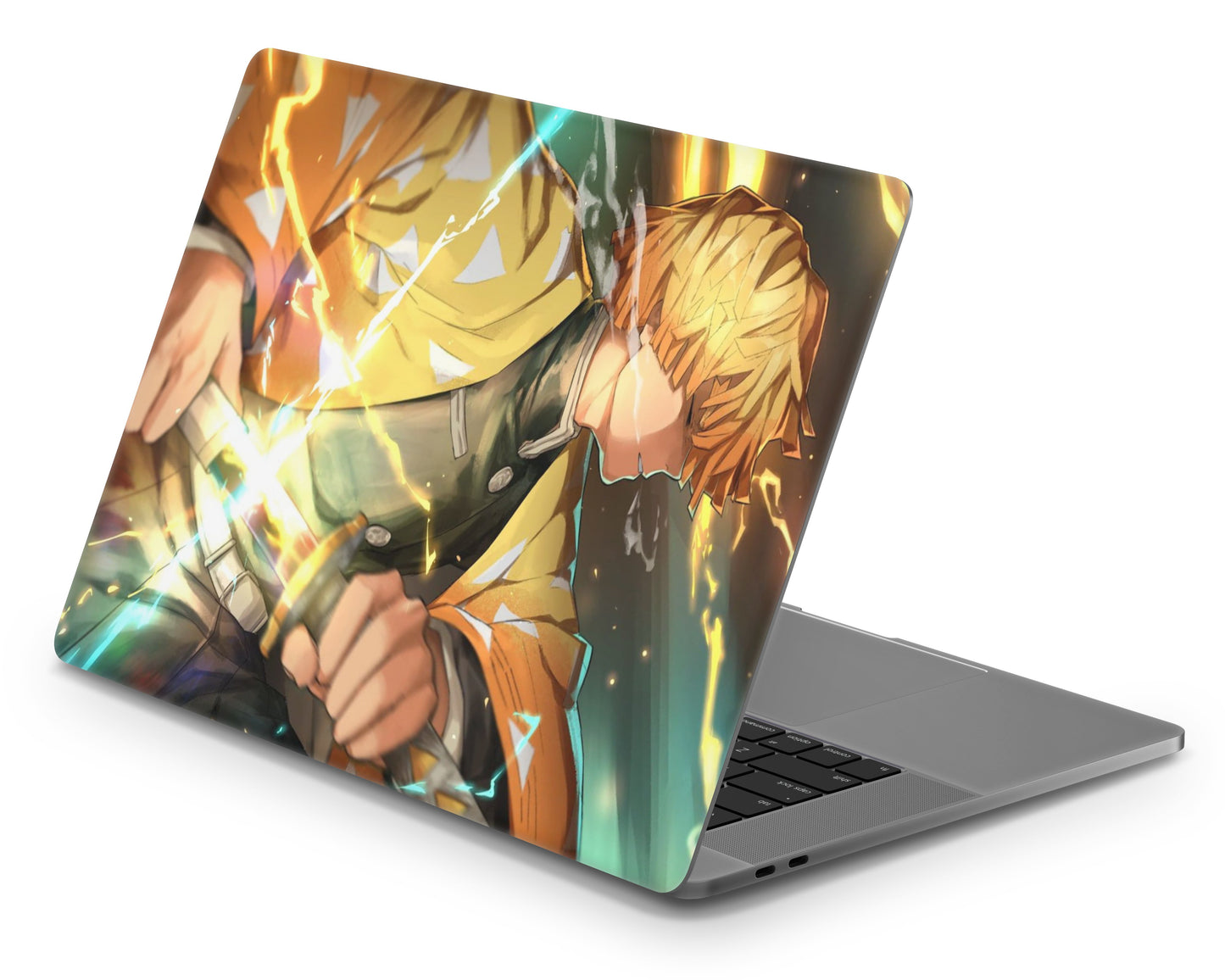 Anime Town Creations MacBook Demon Slayer Zenitsu Agatsuma Pro 16" (A2141) Skins - Anime Demon Slayer Skin