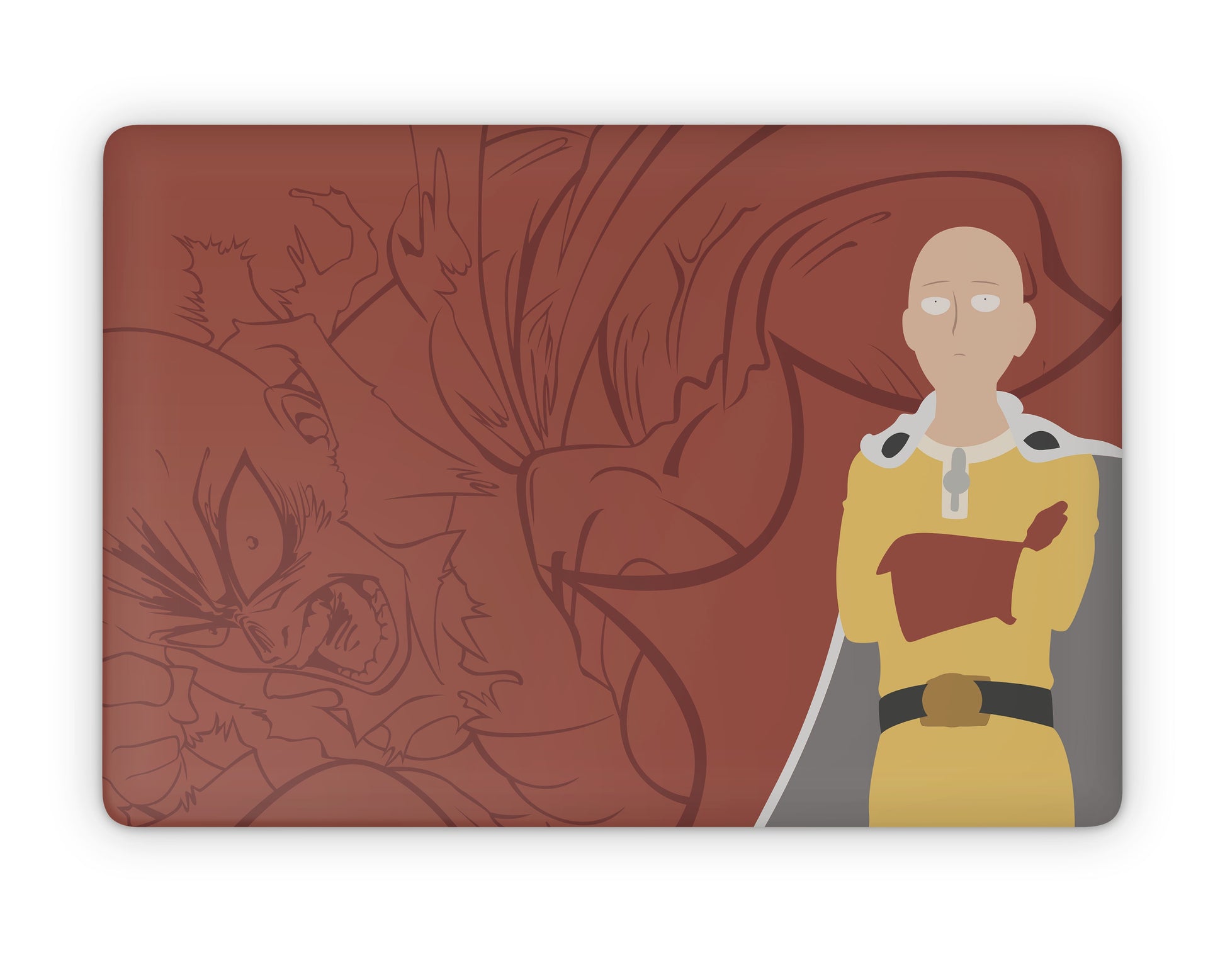 Anime Town Creations MacBook One Punch Man Saitama Minimalist Pro 16" (A2141) Skins - Anime One Punch Man Skin