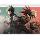 Anime Town Creations MacBook Katsuki Bakugo & Itadori Midoriya Pro 16" (A2141) Skins - Anime My Hero Academia Skin