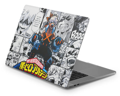 Anime Town Creations MacBook My Hero Academia Katsuki Bakugo Manga Pro 16" (A2141) Skins - Anime My Hero Academia Skin