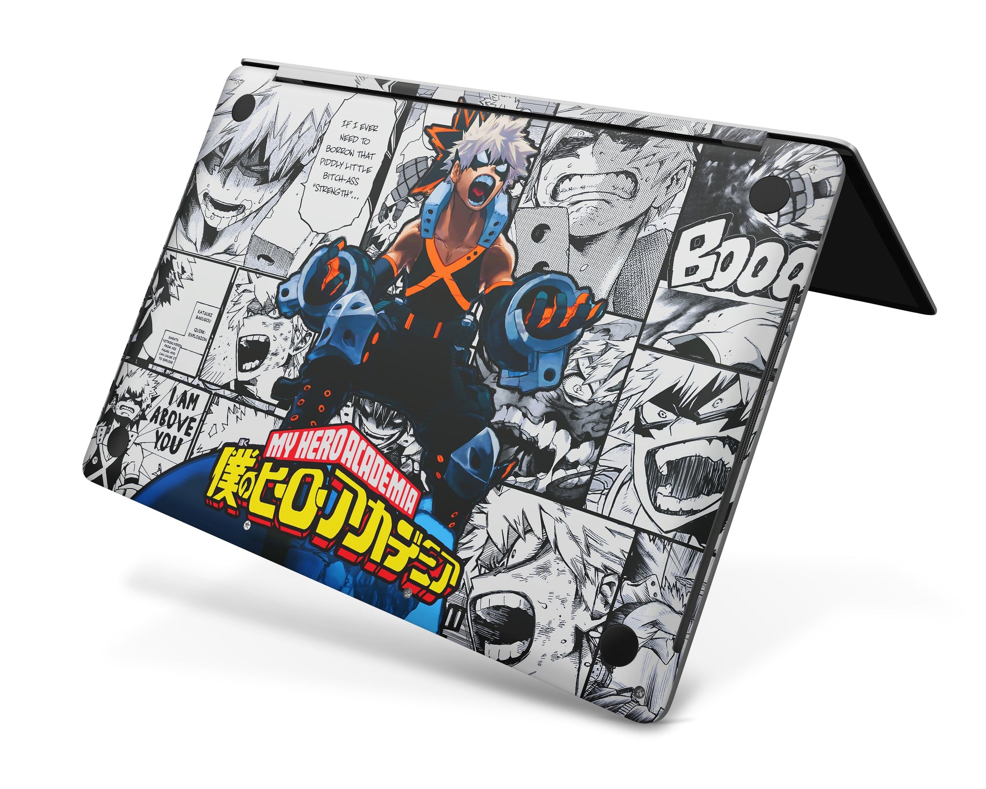 Anime Town Creations MacBook My Hero Academia Katsuki Bakugo Manga Pro 15" (A1707/1990) Skins - Anime My Hero Academia Skin