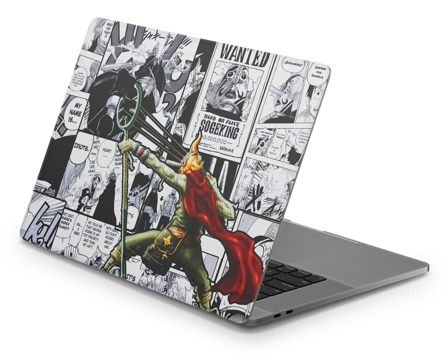 Anime Town Creations MacBook One Piece Usopp Sogeking Manga Pro 16" (A2141) Skins - Anime One Piece Skin
