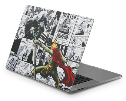 Anime Town Creations MacBook One Piece Usopp Sogeking Manga Pro 16" (A2141) Skins - Anime One Piece Skin