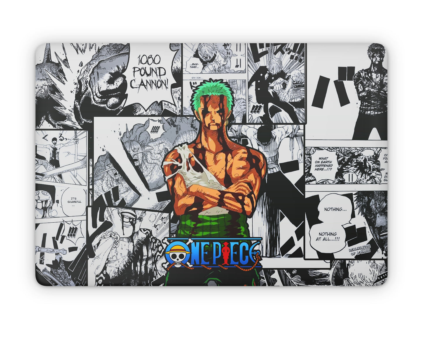 Anime Town Creations MacBook One Piece Zoro Manga Pro 16" (A2141) Skins - Anime One Piece Skin