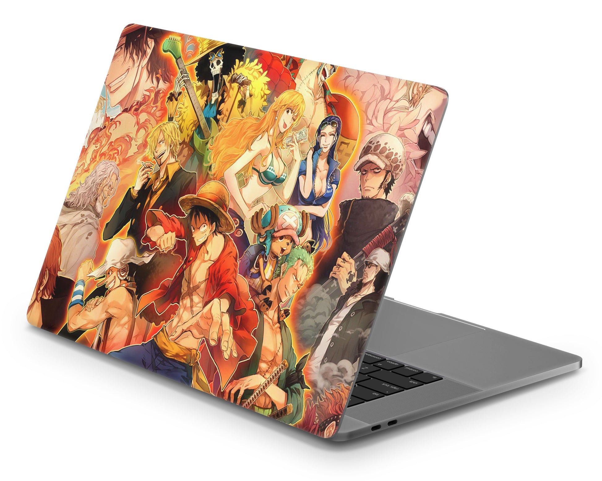 Anime Town Creations MacBook One Piece Gang Vintage Red Pro 16" (A2141) Skins - Anime One Piece Skin