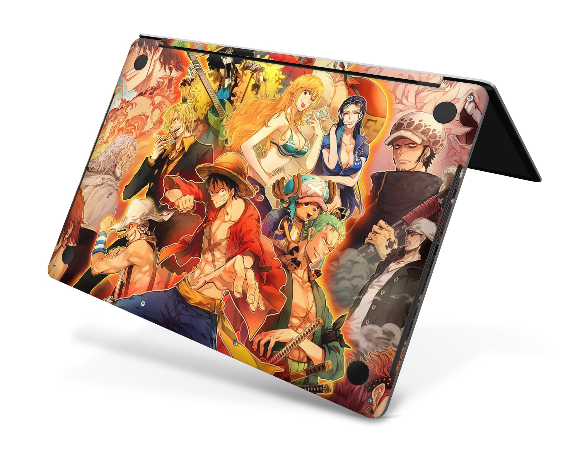 Anime Town Creations MacBook One Piece Gang Vintage Red Pro 15" (A1707/1990) Skins - Anime One Piece Skin
