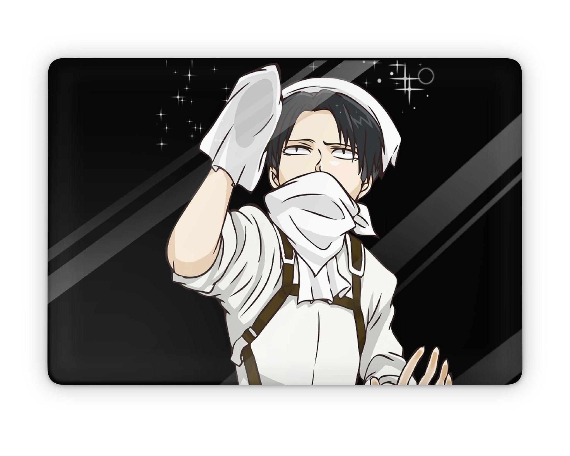 Anime Town Creations MacBook Levi Cleaning Black Pro 16" (A2141) Skins - Anime Attack on Titan Skin