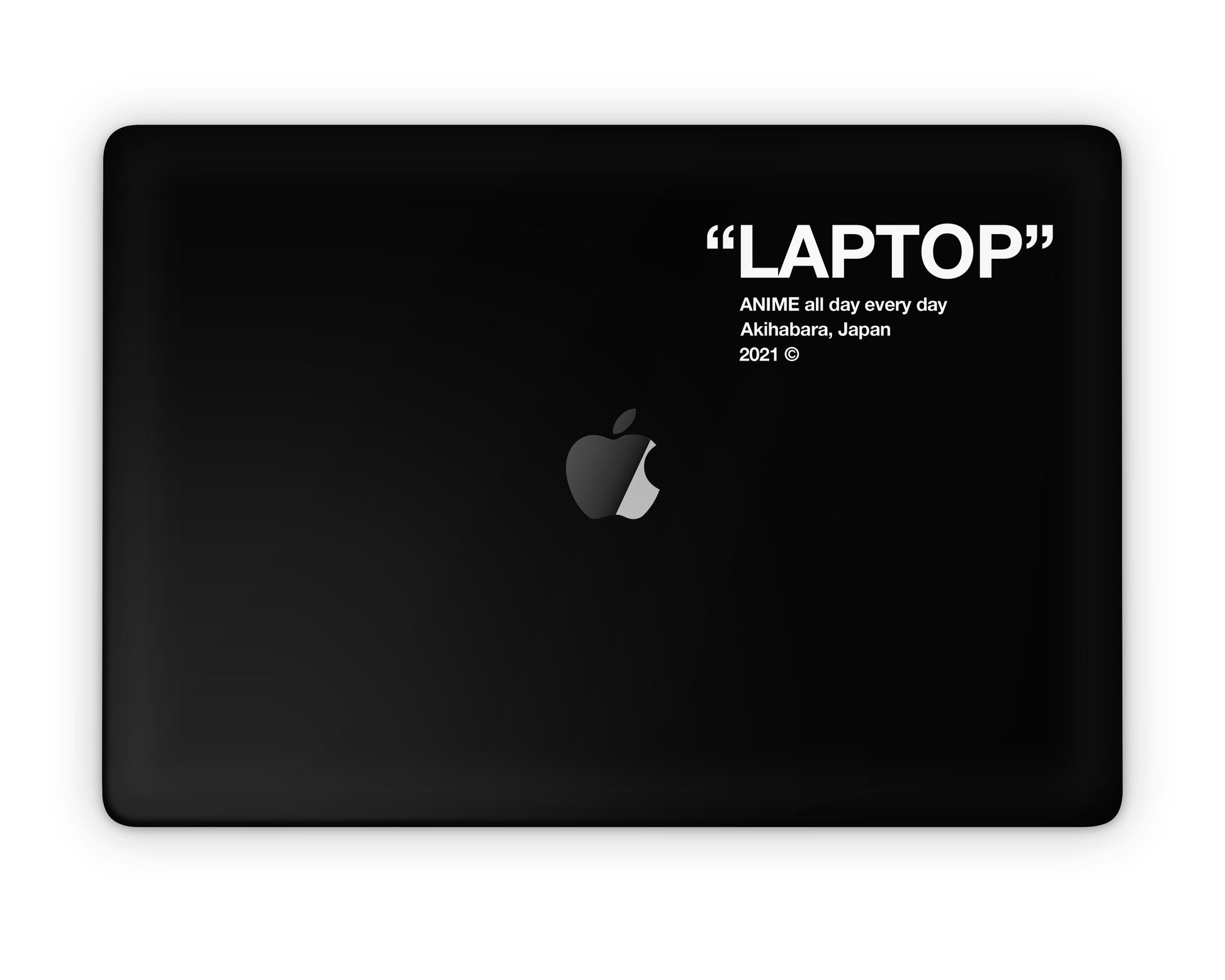 Anime Town Creations MacBook Off-White Inspired "Laptop" - Anime All Day Everyday Pro 16" (A2141) Skins - Anime  Skin