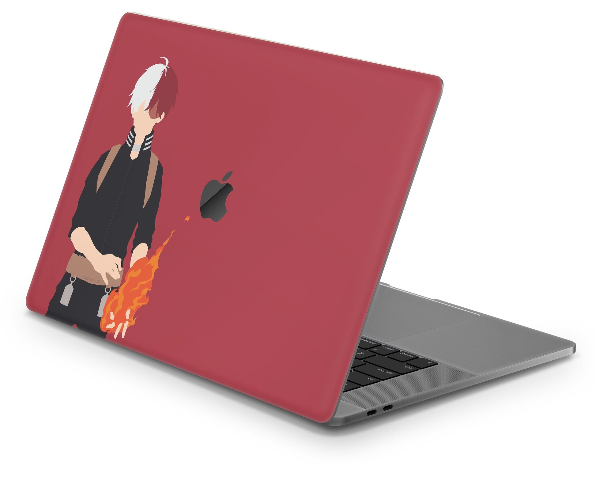Anime Town Creations MacBook My Hero Academia Shoto Todoroki Red Pro 16" (A2485) Skins - Anime My Hero Academia MacBook Skin