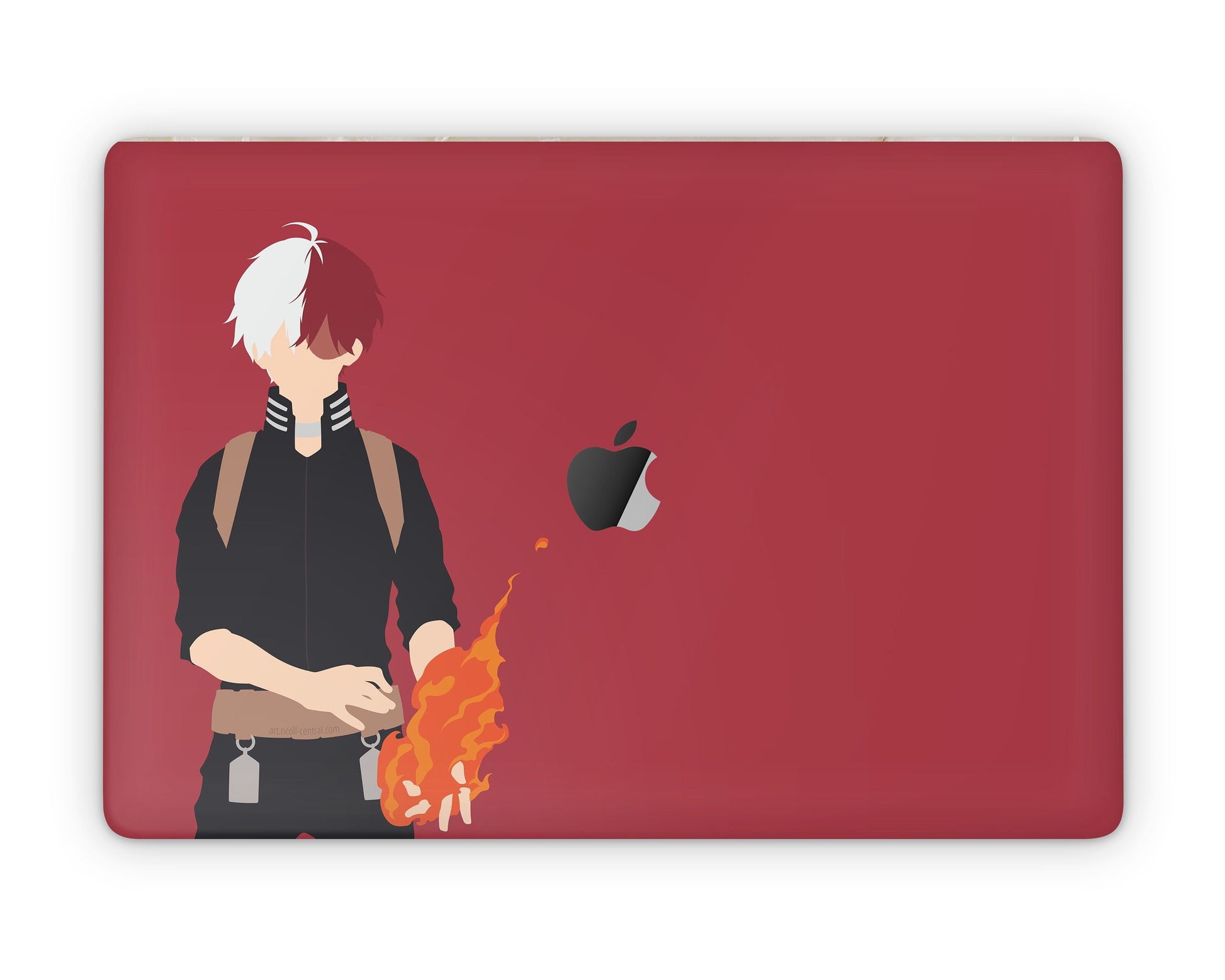 Anime Town Creations MacBook My Hero Academia Shoto Todoroki Red Pro 16" (A2485) Skins - Anime My Hero Academia MacBook Skin