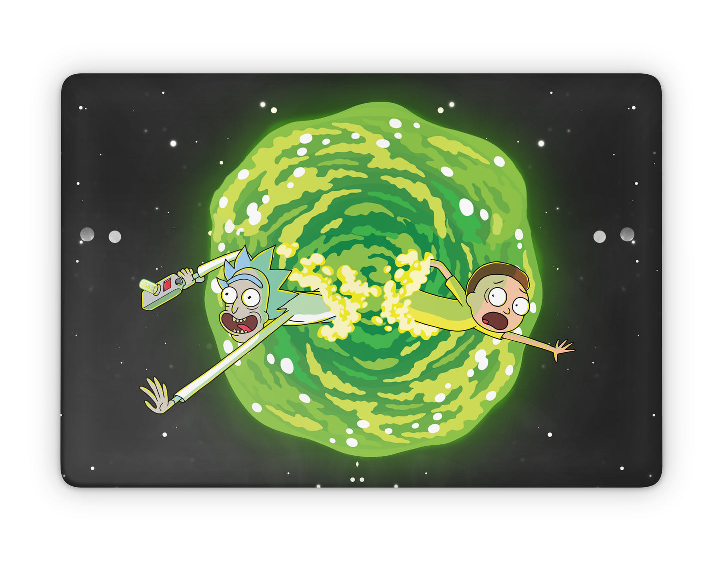 Anime Town Creations MacBook Rick and Morty Portal Pro 16" (A2485) Skins - Anime Rick and Morty MacBook Skin