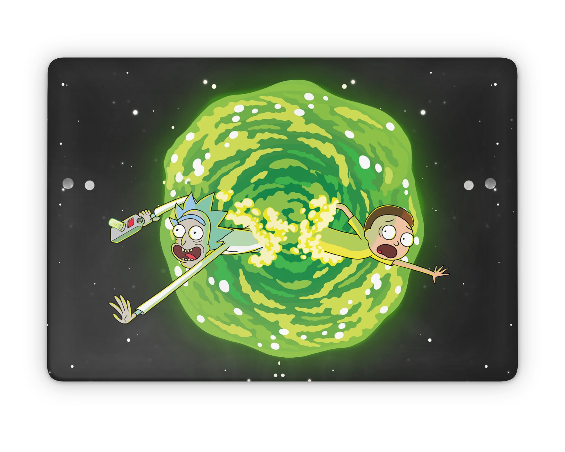 Anime Town Creations MacBook Rick and Morty Portal Pro 16" (A2485) Skins - Anime Rick and Morty MacBook Skin