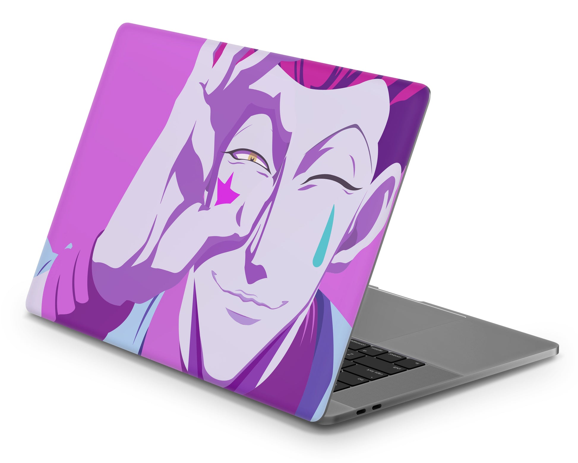 Anime Town Creations MacBook Hunter x Hunter Hisoka Morow Purple Pro 16" (A2485) Skins - Anime Hunter x Hunter MacBook Skin