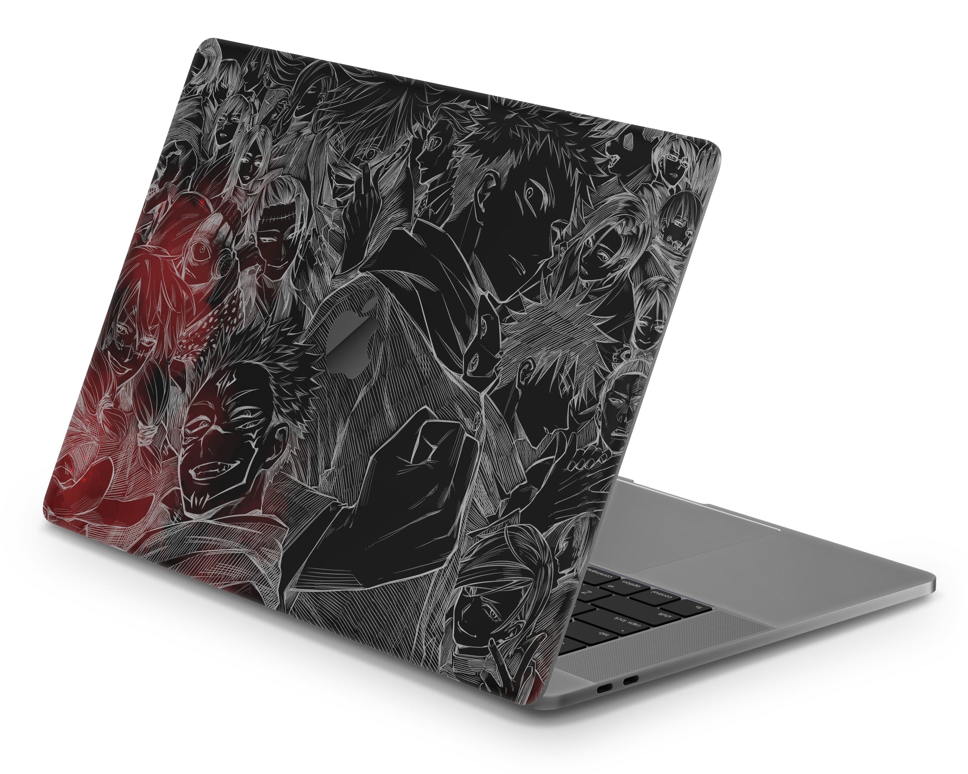 Anime Town Creations MacBook Jujutsu Kaisen Black & White Pro 16" (A2485) Skins - Anime Jujutsu Kaisen MacBook Skin