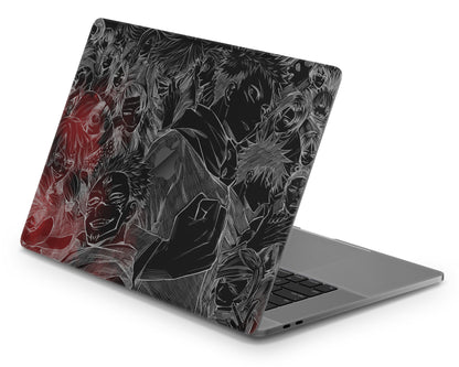 Anime Town Creations MacBook Jujutsu Kaisen Black & White Pro 16" (A2485) Skins - Anime Jujutsu Kaisen MacBook Skin
