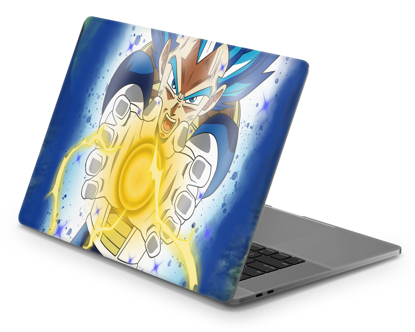 Anime Town Creations MacBook Dragon Ball Vegeta Blue Pro 16" (A2485) Skins - Anime Dragon Ball MacBook Skin