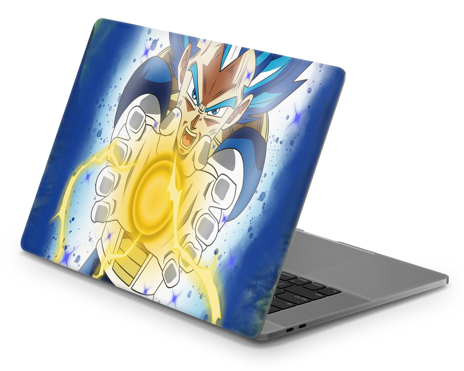 Anime Town Creations MacBook Dragon Ball Vegeta Blue Pro 16" (A2485) Skins - Anime Dragon Ball MacBook Skin