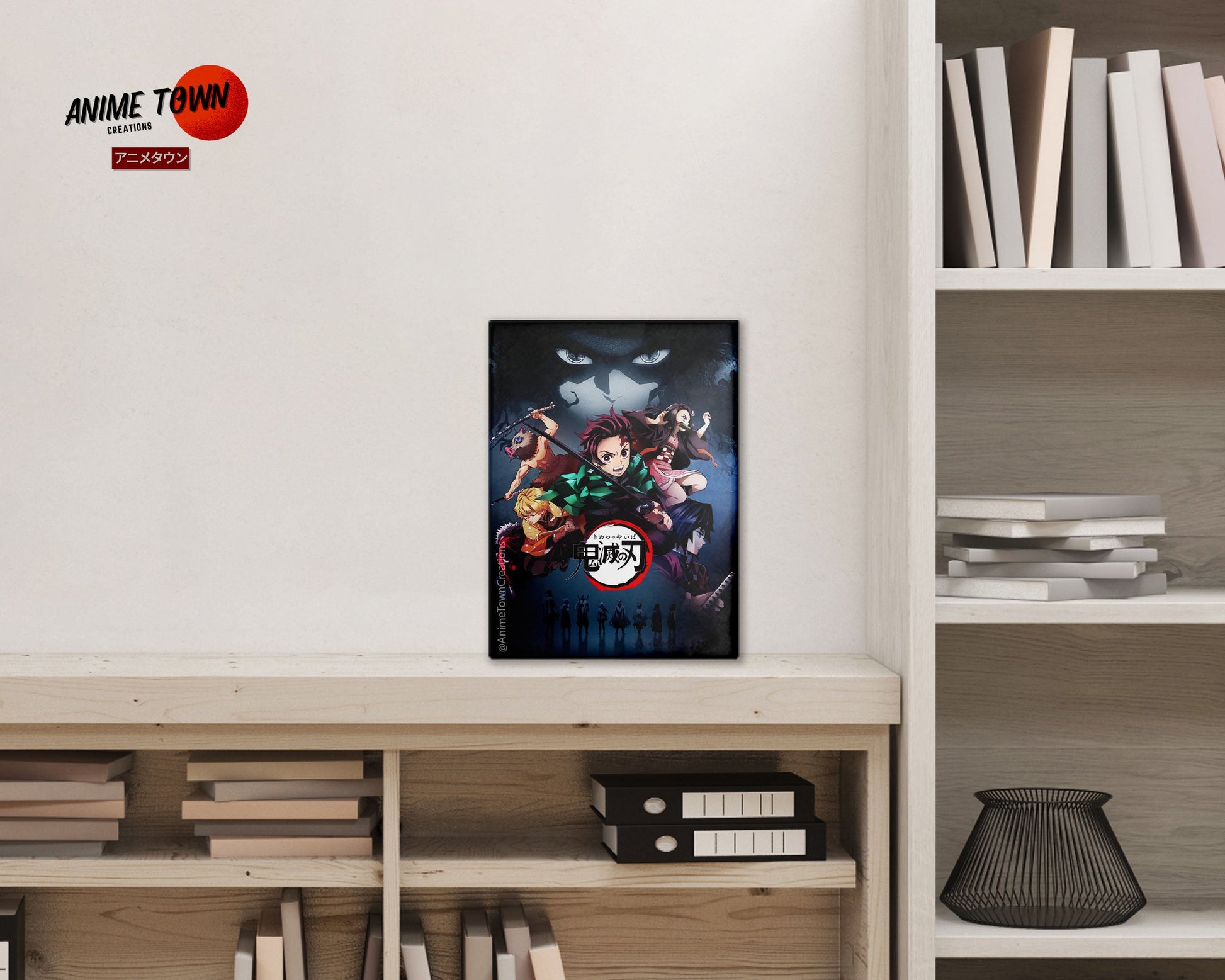 Anime Town Creations Metal Poster Demon Slayer Mugen Train Dream 5" x 7" Home Goods - Anime Demon Slayer Metal Poster